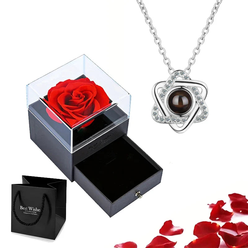Eternal Bloom Rose Jewelry Box