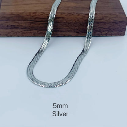 Minimalist Gold Snake Chain Necklace
