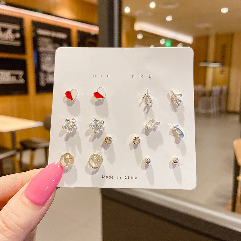 S925 Silver Mini Stud Earrings Set – Elegant, Simple & Cute Jewelry for Women & Girls™