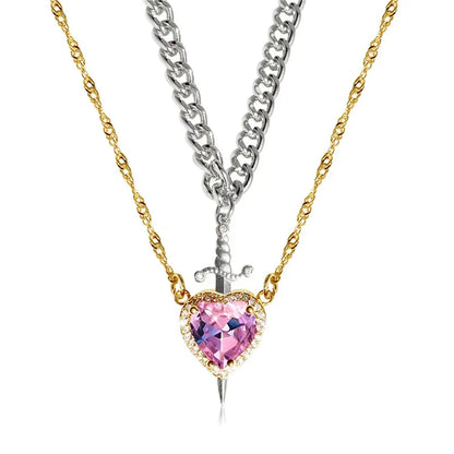 LoveGuard™ Heart Sword Necklace 💘🛡️