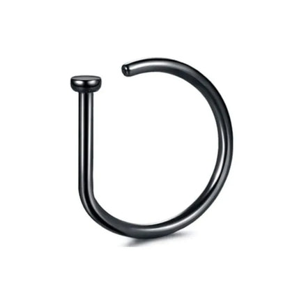 1pc Women Men Fake Piering Nose Ring Earrings, Fashion Punk Non