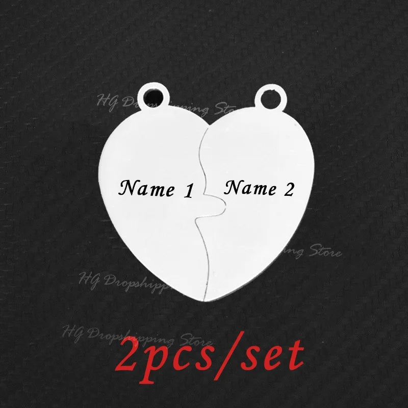 HeartLink™ Puzzle Keychain ❤️✨ — Custom Engraved Connection