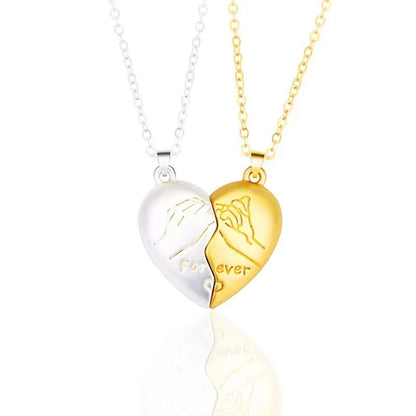 Good Simple Quality Couple Pendant Necklace Electrocardiogram,Magnetic