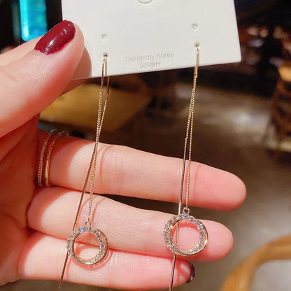 Long Tassel Pearl Earrings