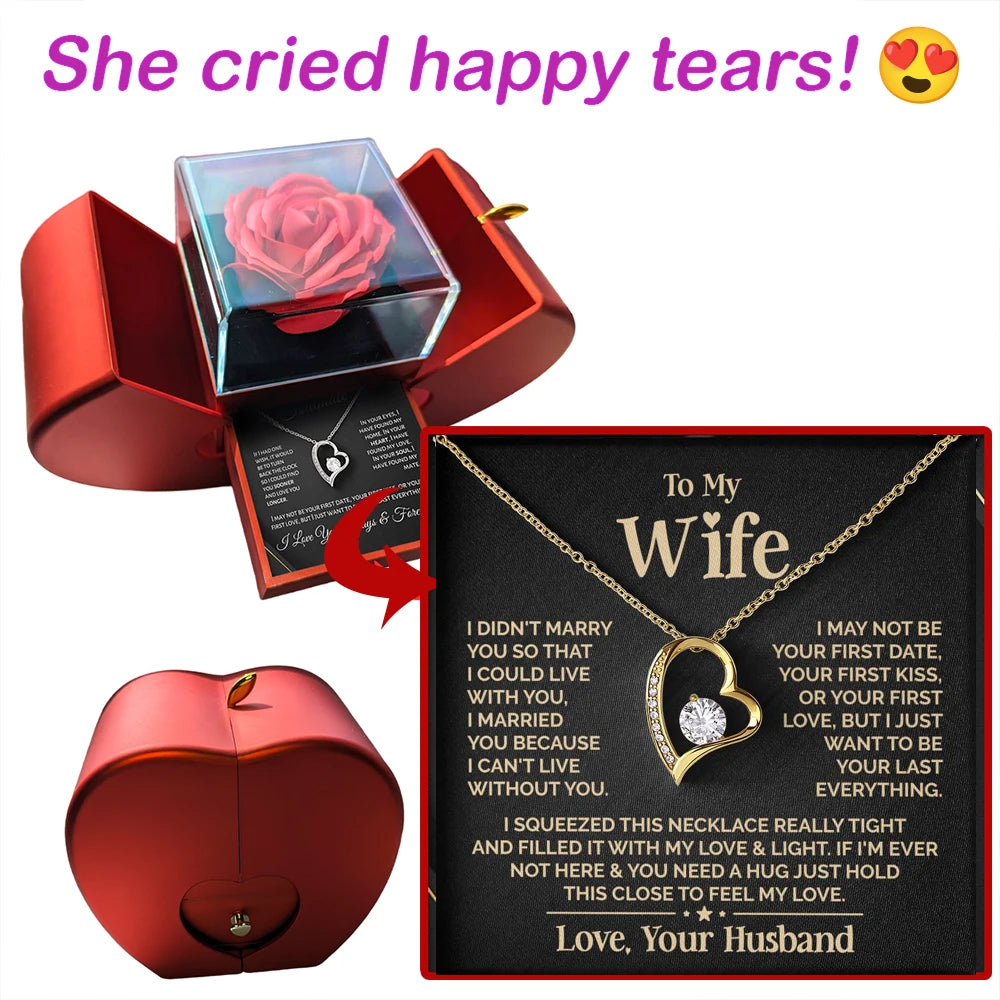 Daughter -  I closed my eyes - Dad - Forever Love Necklace