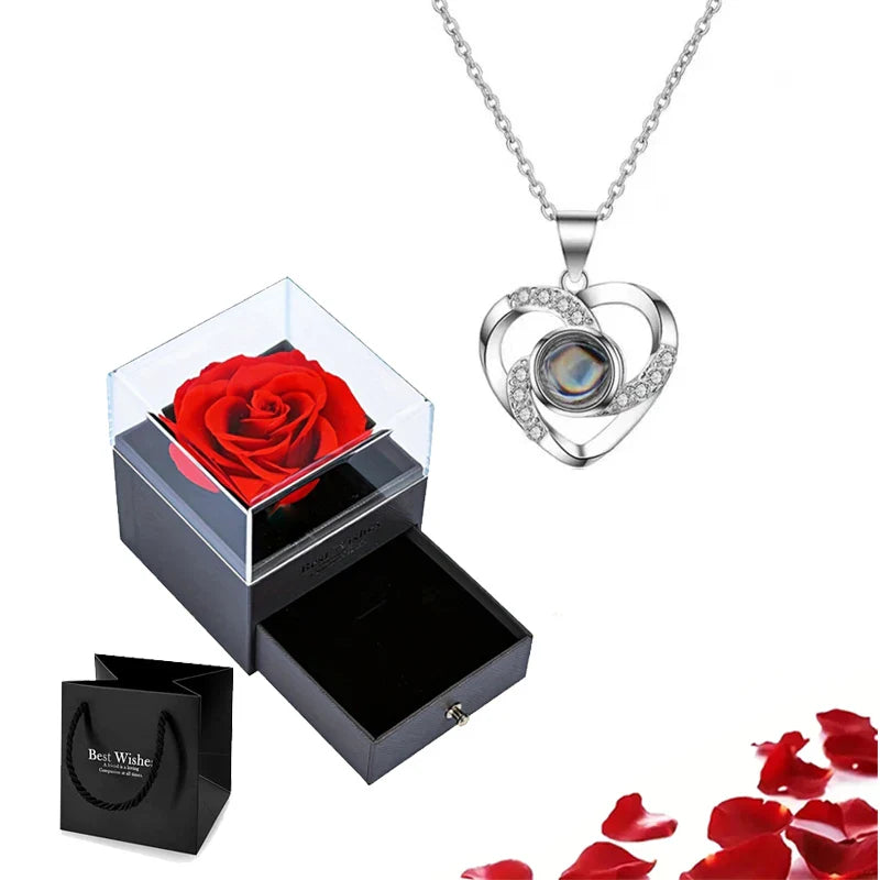 Eternal Bloom Rose Jewelry Box