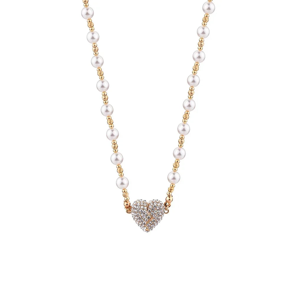 MagniHeart™ Pearl Necklace 💫 — Elegant, Romantic & Unique