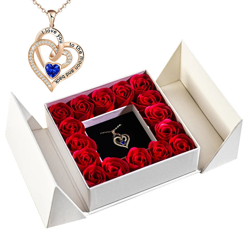 Eternal Rose Necklace & Pendant – A Gift of Timeless Beauty