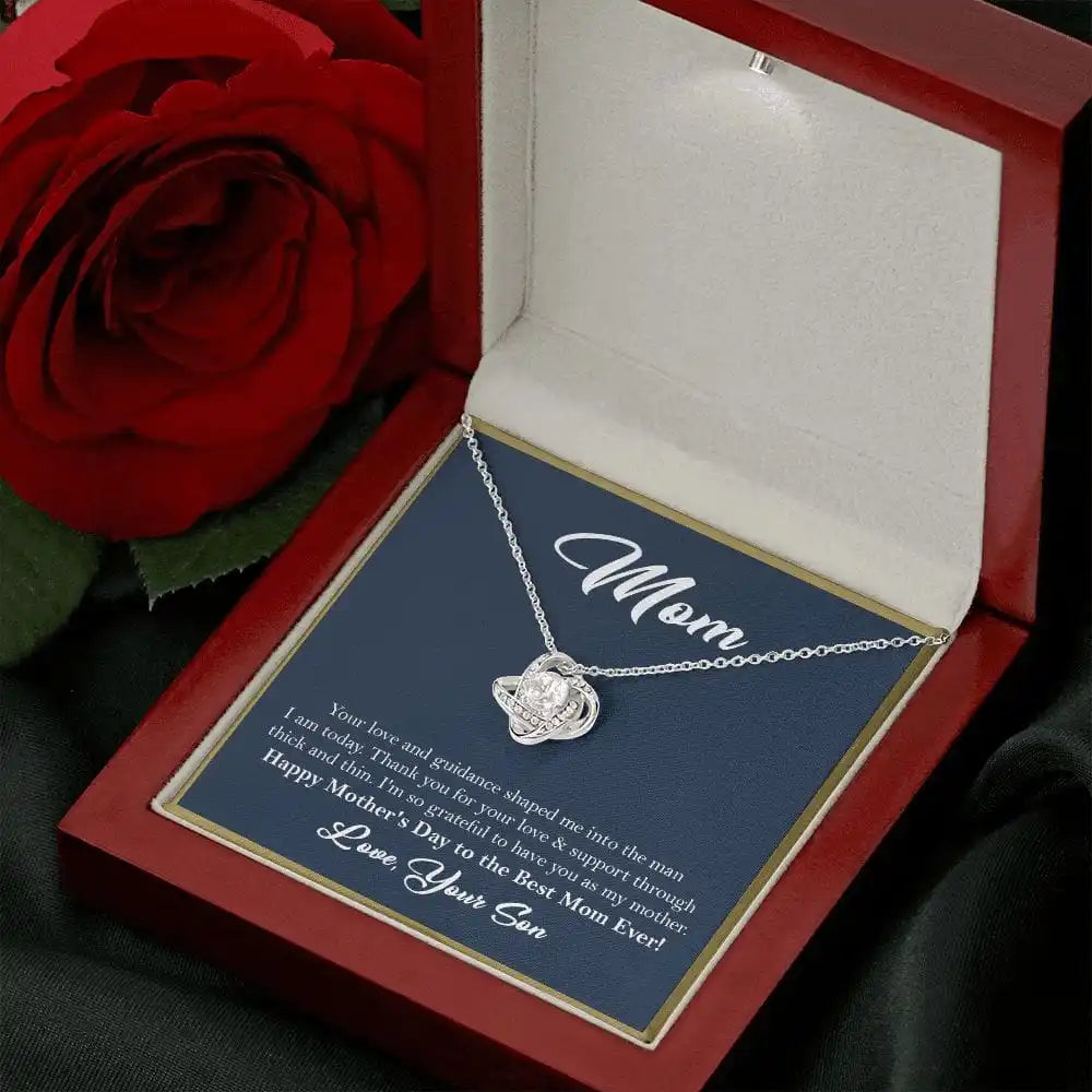 Wife I Saw You I Wanted You and I Got Lucky  | Love Knot Pendant Message Card |