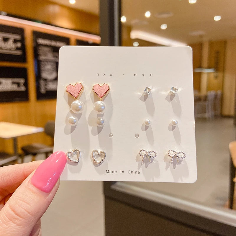 S925 Silver Mini Stud Earrings Set – Elegant, Simple & Cute Jewelry for Women & Girls™