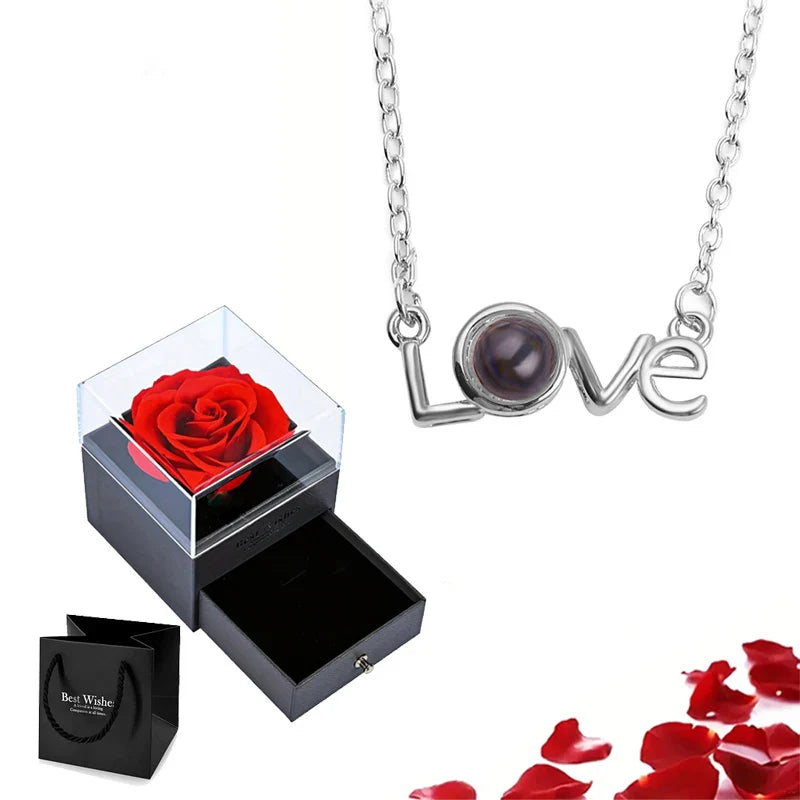 Eternal Bloom Rose Jewelry Box
