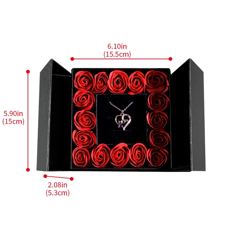 Eternal Rose Necklace & Pendant – A Gift of Timeless Beauty