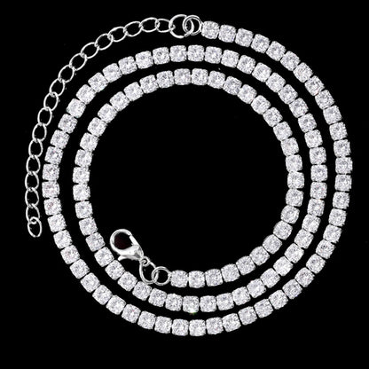 Men Women Luxury Prong Cuban Link Chain Necklace Bling Iced Out