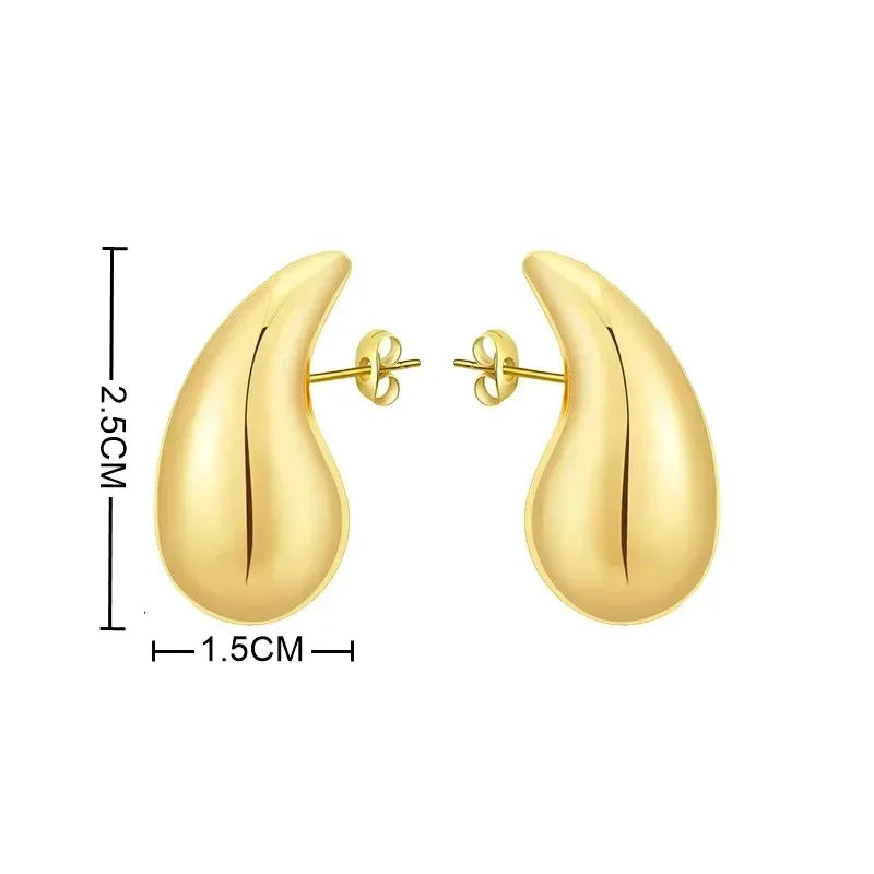 Chunky Dome Drop Earrings For Women