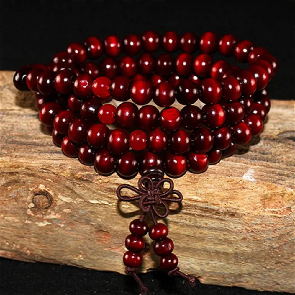Mala Bead, Mala Bracelet, 108 Mala Bead, 8mm Mala Bracelet, Jewelry, Sandalwood Mala, Meditation Bracelet, Wrist Mala
