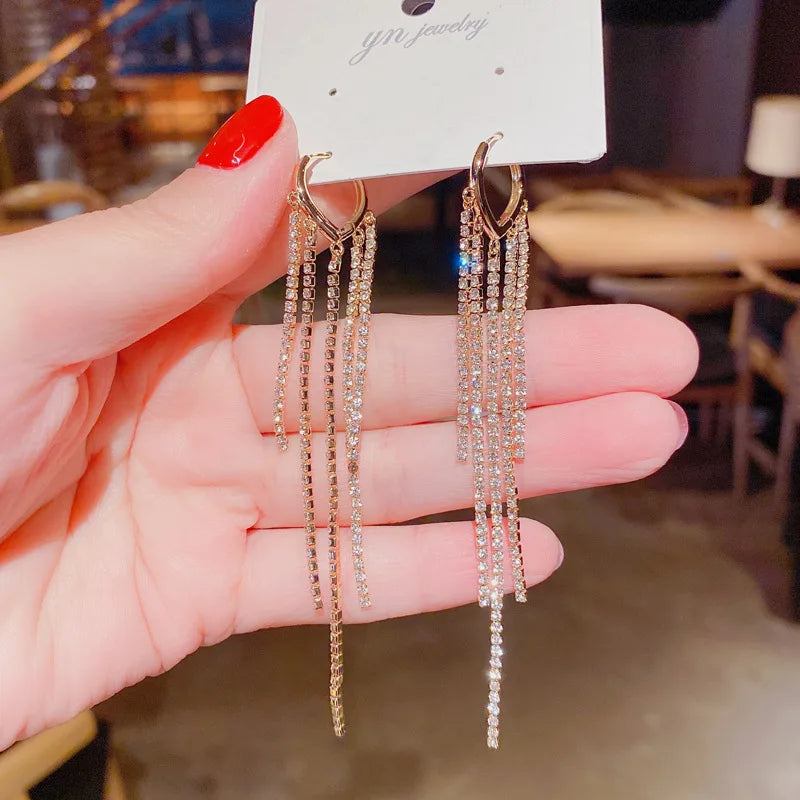 Elegant Mesh Zircon Earrings – Perfect for Parties & Gifting