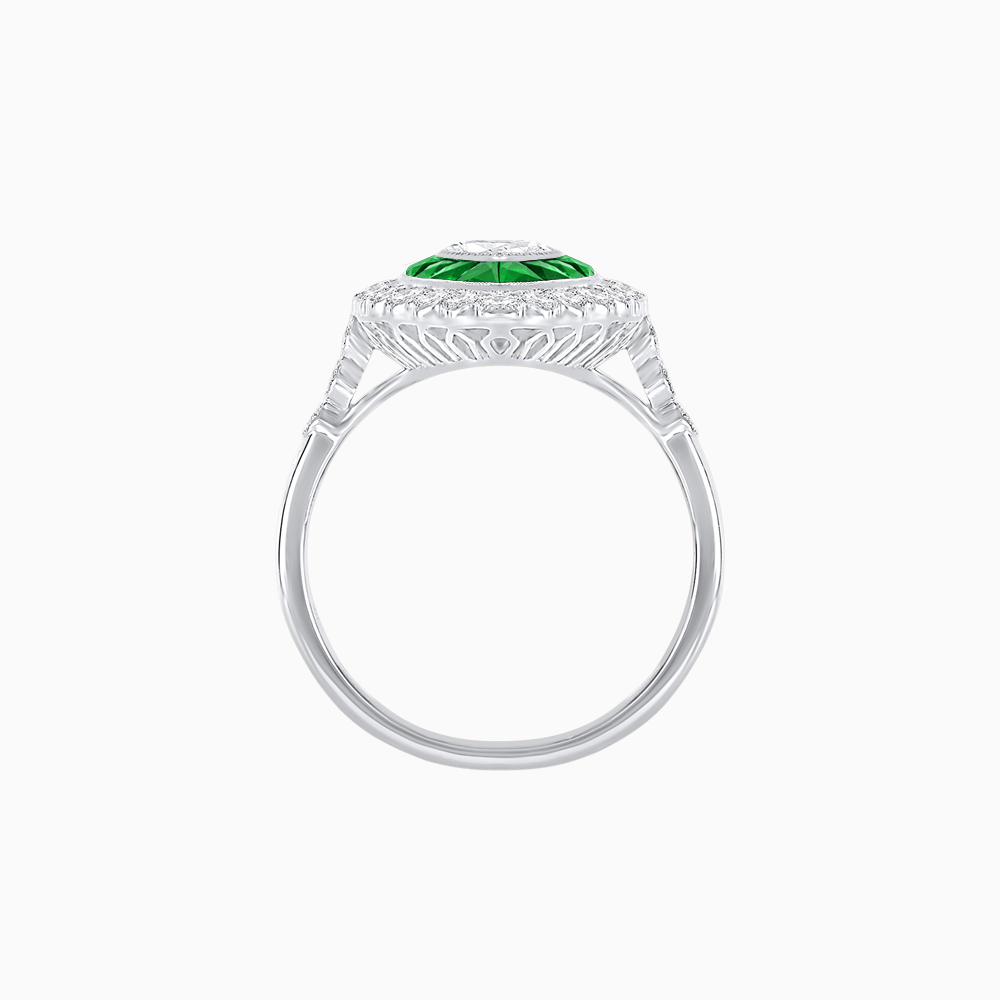 Art Deco Inspired  Marquise Ring