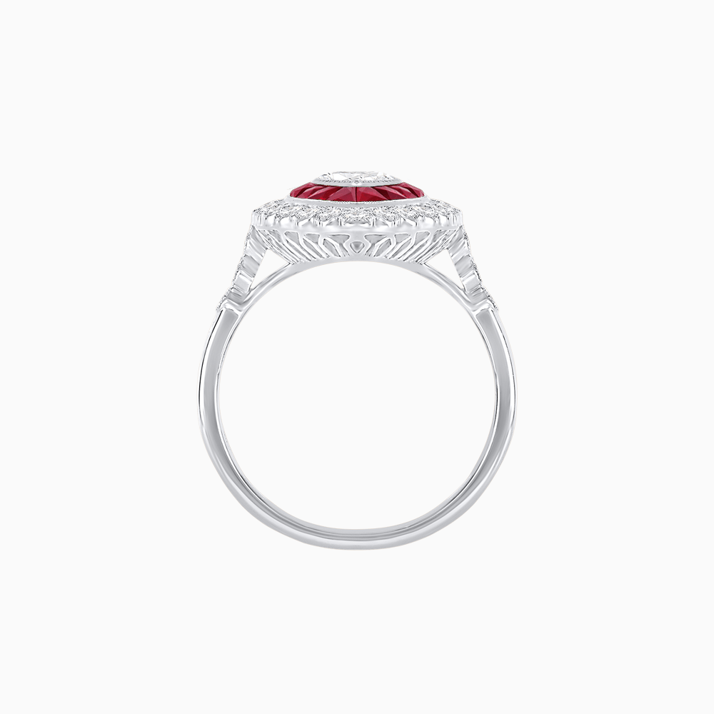 Art Deco Inspired  Marquise Ring