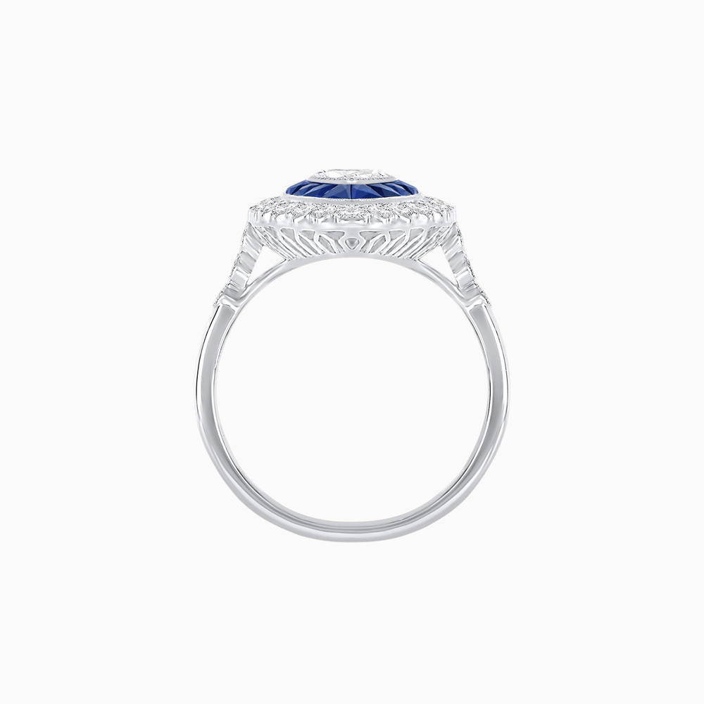 Art Deco Inspired  Marquise Ring