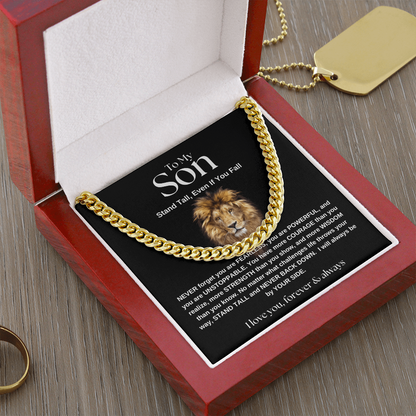 My Son's Fearless Strength | Cuban Link Necklace